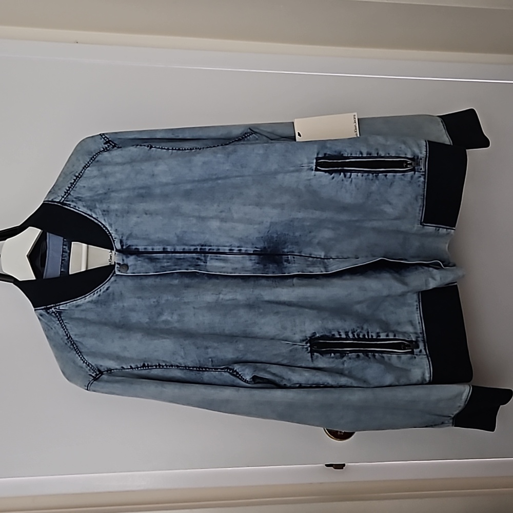 CALVIN KLEIN JEANS Soft Effect Bomber Jacket Size Large